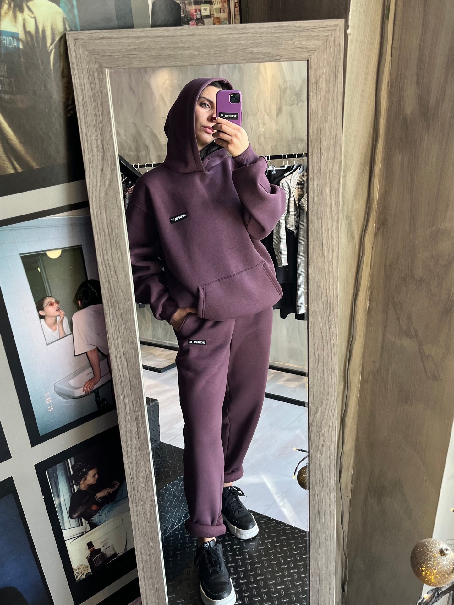 Hoodie / Aubergine