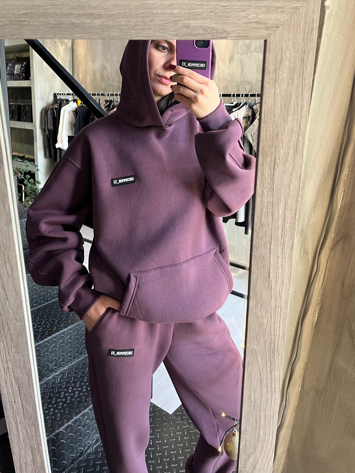 Hoodie / Aubergine