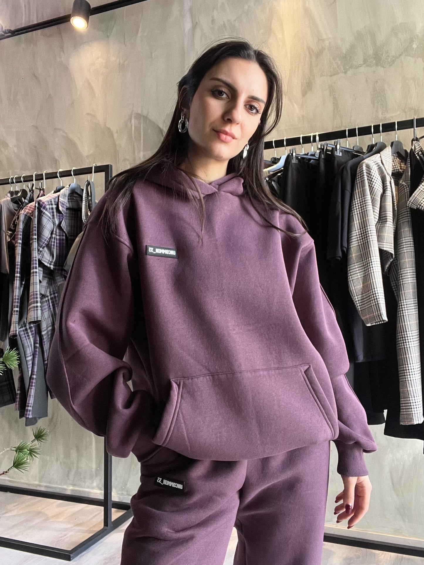 Hoodie / Aubergine